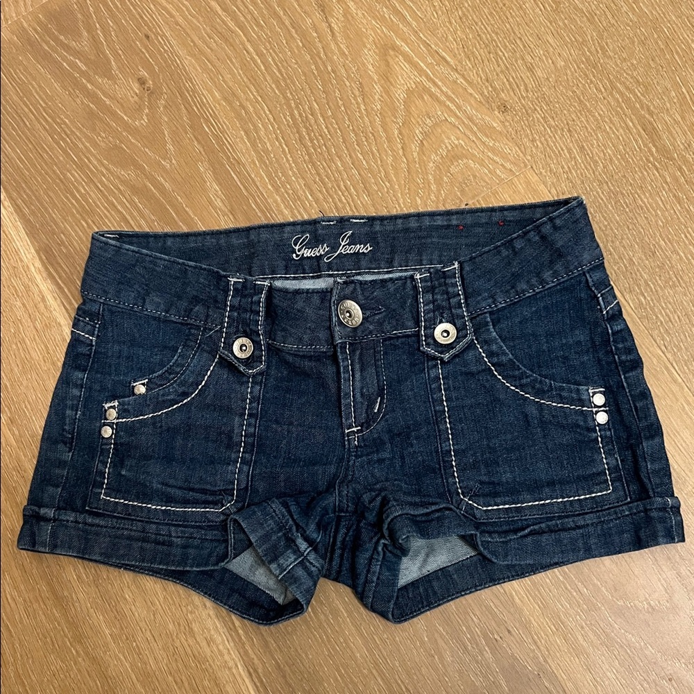 Guess Dark Blue Denim Shorts